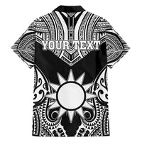 Personalised Taiwan Hawaiian Shirt Austronesian Tribal Tattoo Black LT05 - Polynesian Pride
