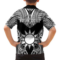 Personalised Taiwan Hawaiian Shirt Austronesian Tribal Tattoo Black LT05 - Polynesian Pride