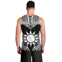 Personalised Taiwan Men Tank Top Austronesian Tribal Tattoo Black LT05 - Polynesian Pride