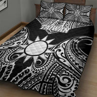 Taiwan Quilt Bed Set Austronesian Tribal Tattoo Black LT05 - Polynesian Pride