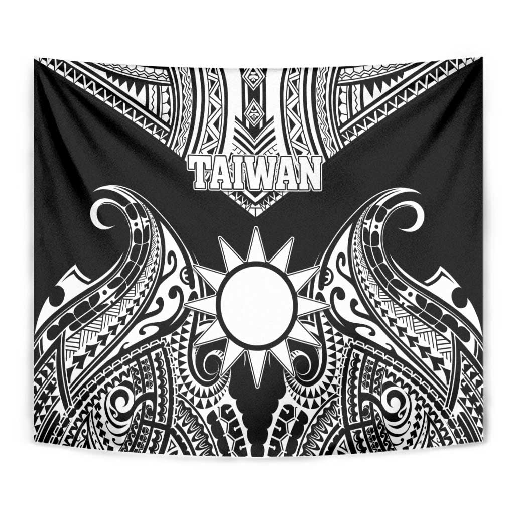 Taiwan Tapestry Austronesian Tribal Tattoo Black LT05 - Polynesian Pride