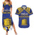 Personalised Tokelau Happy Tokehega Day Couples Matching Summer Maxi Dress and Hawaiian Shirt Polynesian Tribal Tattoo