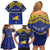 Personalised Tokelau Happy Tokehega Day Family Matching Off Shoulder Short Dress and Hawaiian Shirt Polynesian Tribal Tattoo