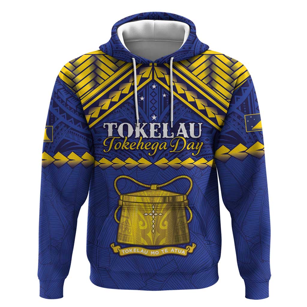 Personalised Tokelau Happy Tokehega Day Hoodie Polynesian Tribal Tattoo