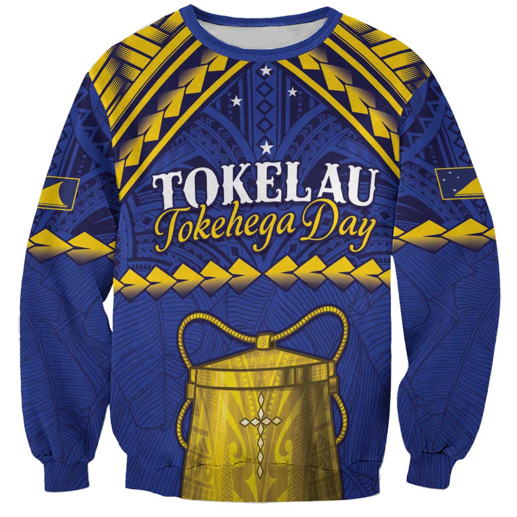 Personalised Tokelau Happy Tokehega Day Sweatshirt Polynesian Tribal Tattoo