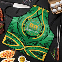 Cook Islands Constitution Day Apron 60th Anniversary LT05 Green - Polynesian Pride