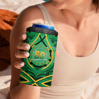 Cook Islands Constitution Day 4 in 1 Can Cooler Tumbler 60th Anniversary LT05 - Polynesian Pride
