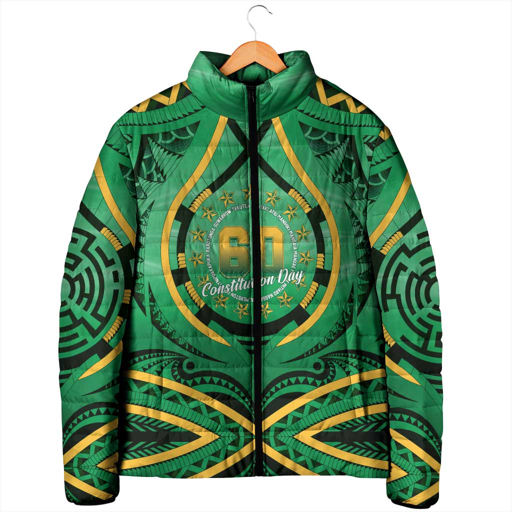 Cook Islands Constitution Day Padded Jacket 60th Anniversary LT05 - Polynesian Pride