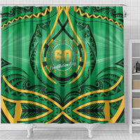 Cook Islands Constitution Day Shower Curtain 60th Anniversary LT05 - Polynesian Pride