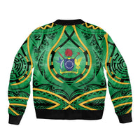 Cook Islands Constitution Day Sleeve Zip Bomber Jacket 60th Anniversary LT05 - Polynesian Pride