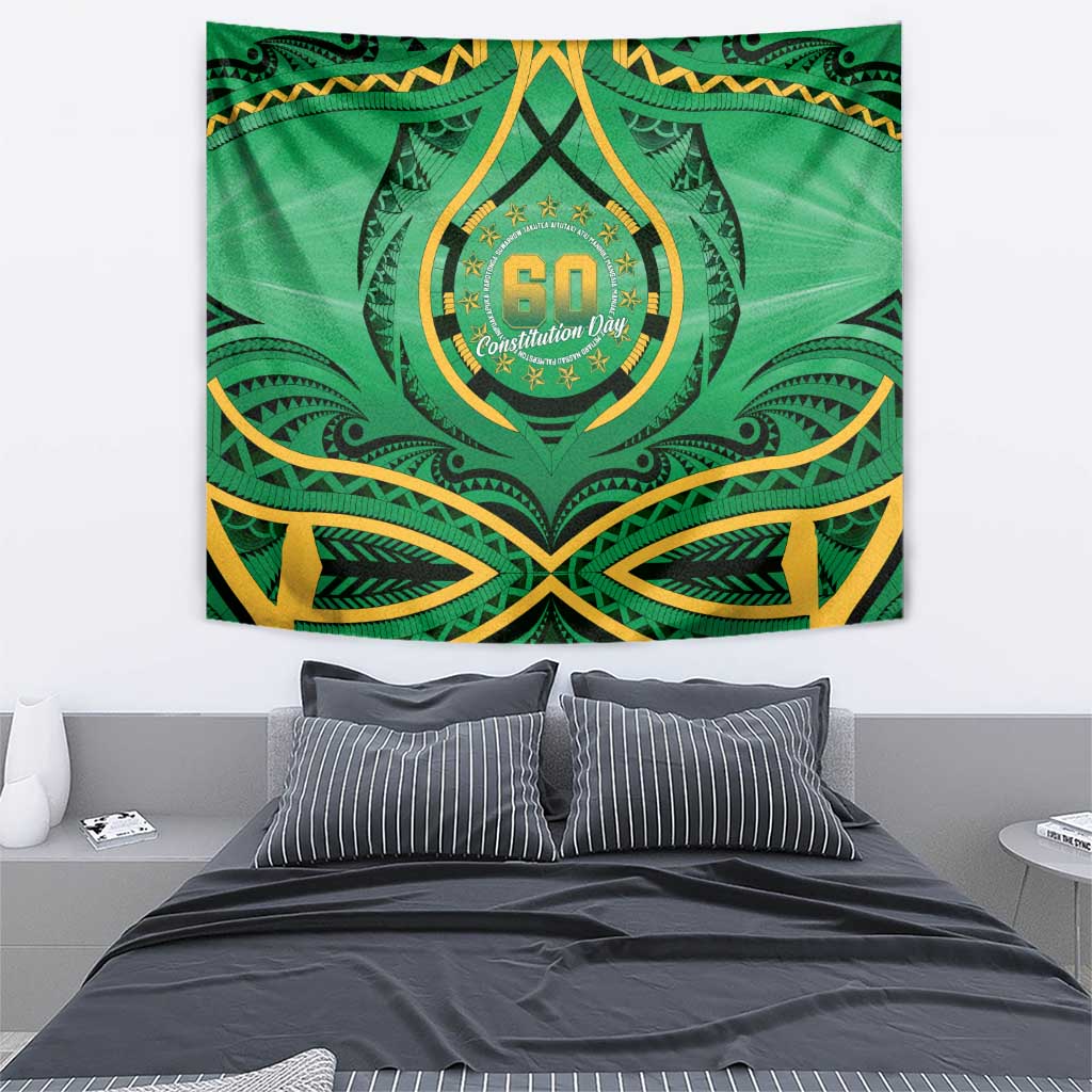 Cook Islands Constitution Day Tapestry 60th Anniversary LT05 - Polynesian Pride