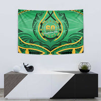 Cook Islands Constitution Day Tapestry 60th Anniversary LT05 - Polynesian Pride