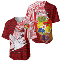 Personalized Tonga Niuas Baseball Jersey White Tailed Tropicbird With Ngatu Pattern LT05 - Polynesian Pride