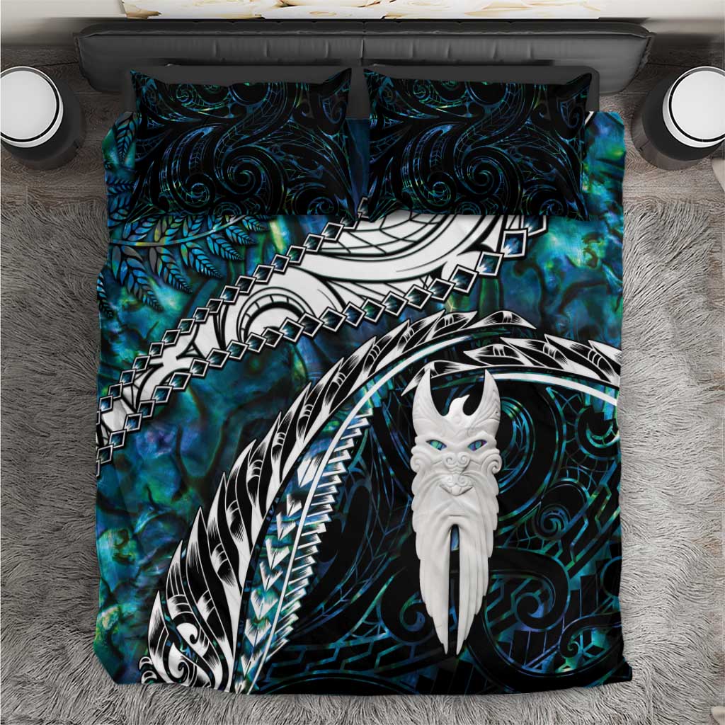 New Zealand Aotearoa Bedding Set Maori Hei Rehua Paua Shell Glitter Green LT05 Green - Polynesian Pride