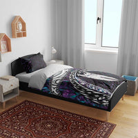 New Zealand Aotearoa Bedding Set Maori Hei Rehua Paua Shell Glitter Purple LT05 - Polynesian Pride