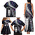 New Zealand Aotearoa Family Matching Tank Maxi Dress and Hawaiian Shirt Maori Hei Rehua Paua Shell Glitter Purple