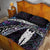 New Zealand Aotearoa Quilt Bed Set Maori Hei Rehua Paua Shell Glitter Purple