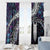 New Zealand Aotearoa Window Curtain Maori Hei Rehua Paua Shell Glitter Purple