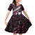 New Zealand Aotearoa Family Matching Off Shoulder Short Dress and Hawaiian Shirt Maori Hei Rehua Paua Shell Glitter Pink