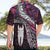 New Zealand Aotearoa Hawaiian Shirt Maori Hei Rehua Paua Shell Glitter Pink