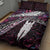 New Zealand Aotearoa Quilt Bed Set Maori Hei Rehua Paua Shell Glitter Pink