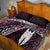 New Zealand Aotearoa Quilt Bed Set Maori Hei Rehua Paua Shell Glitter Pink