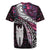 New Zealand Aotearoa Rugby Jersey Maori Hei Rehua Paua Shell Glitter Pink