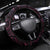 New Zealand Aotearoa Steering Wheel Cover Maori Hei Rehua Paua Shell Glitter Pink