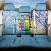 Happy Malampa Fiji Day Back Car Seat Cover Half Mix Style LT05 One Size Blue - Polynesian Pride