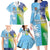 Personalised Happy Malampa Fiji Day Family Matching Long Sleeve Bodycon Dress and Hawaiian Shirt Half Mix Style