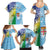 Personalised Happy Malampa Fiji Day Family Matching Summer Maxi Dress and Hawaiian Shirt Half Mix Style