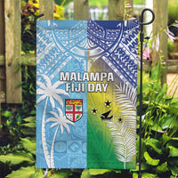 Happy Malampa Fiji Day Garden Flag Half Mix Style LT05 Garden Flag Blue - Polynesian Pride