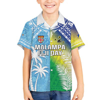 Personalised Happy Malampa Fiji Day Hawaiian Shirt Half Mix Style LT05 - Polynesian Pride