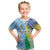 Personalised Happy Malampa Fiji Day Kid T Shirt Half Mix Style