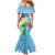 Personalised Happy Malampa Fiji Day Mermaid Dress Half Mix Style