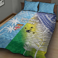 Happy Malampa Fiji Day Quilt Bed Set Half Mix Style LT05 - Polynesian Pride