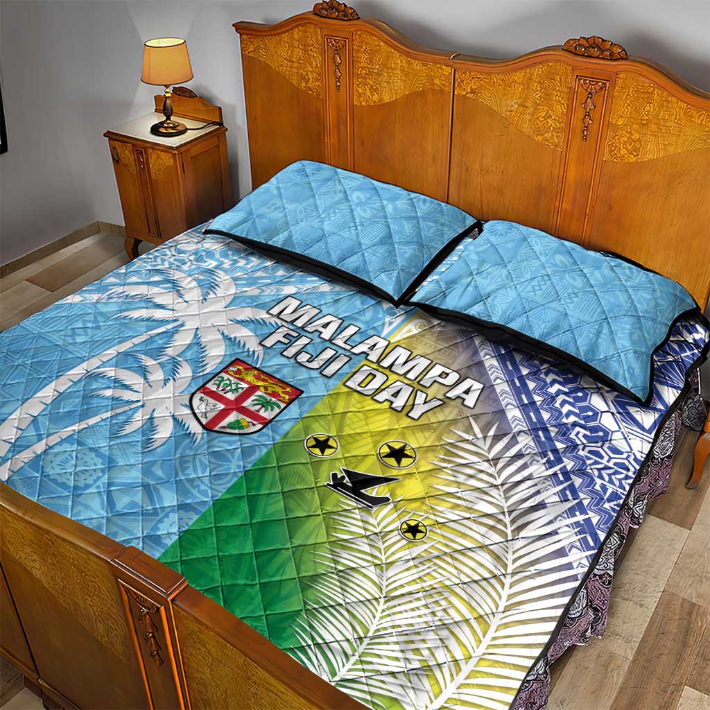 Happy Malampa Fiji Day Quilt Bed Set Half Mix Style LT05 - Polynesian Pride