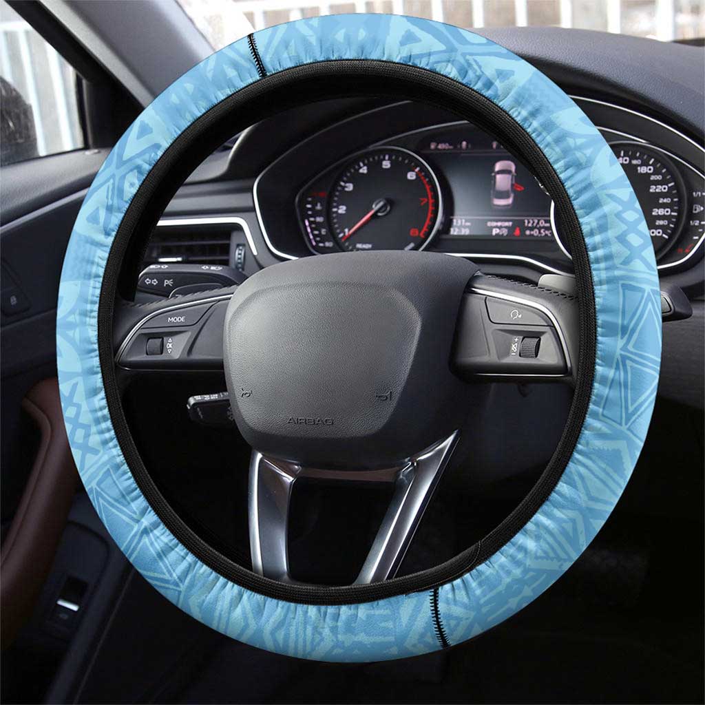 Happy Malampa Fiji Day Steering Wheel Cover Half Mix Style LT05 - Polynesian Pride