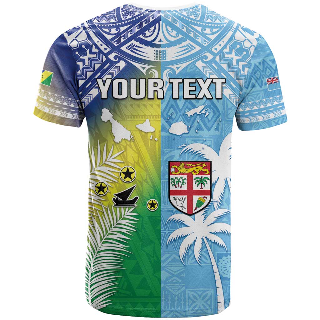 Personalised Happy Malampa Fiji Day T Shirt Half Mix Style LT05 - Polynesian Pride