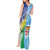 Personalised Happy Malampa Fiji Day Tank Maxi Dress Half Mix Style