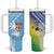 Happy Malampa Fiji Day Tumbler With Handle Half Mix Style