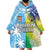 Personalised Happy Malampa Fiji Day Wearable Blanket Hoodie Half Mix Style