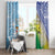 Happy Malampa Fiji Day Window Curtain Half Mix Style