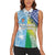 Personalised Happy Malampa Fiji Day Women Sleeveless Polo Shirt Half Mix Style