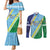 Love Malampa Fiji Day Couples Matching Mermaid Dress and Long Sleeve Button Shirt Together We Grow