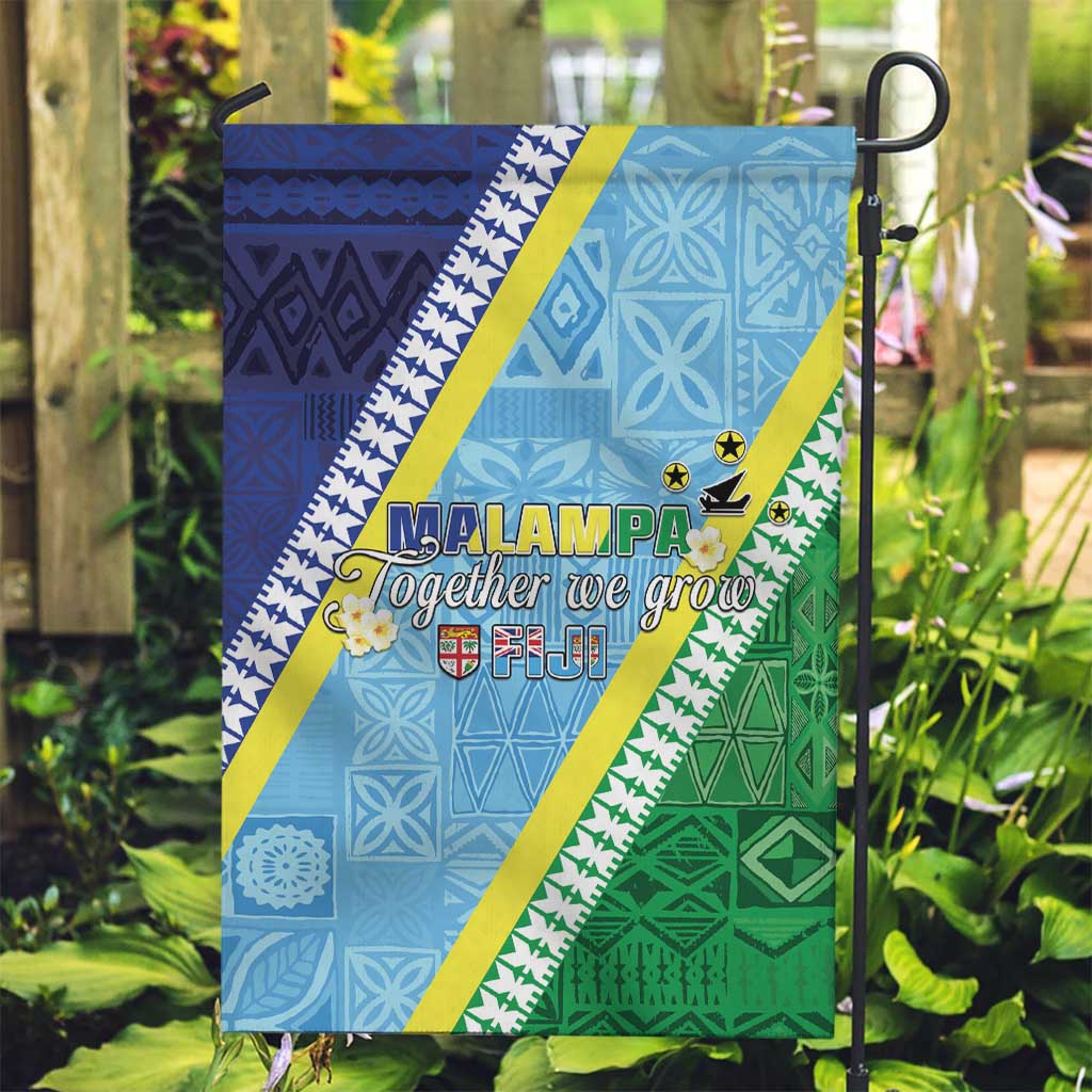Love Malampa Fiji Day Garden Flag Together We Grow LT05 Garden Flag Blue - Polynesian Pride