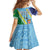 Love Malampa Fiji Day Kid Short Sleeve Dress Together We Grow