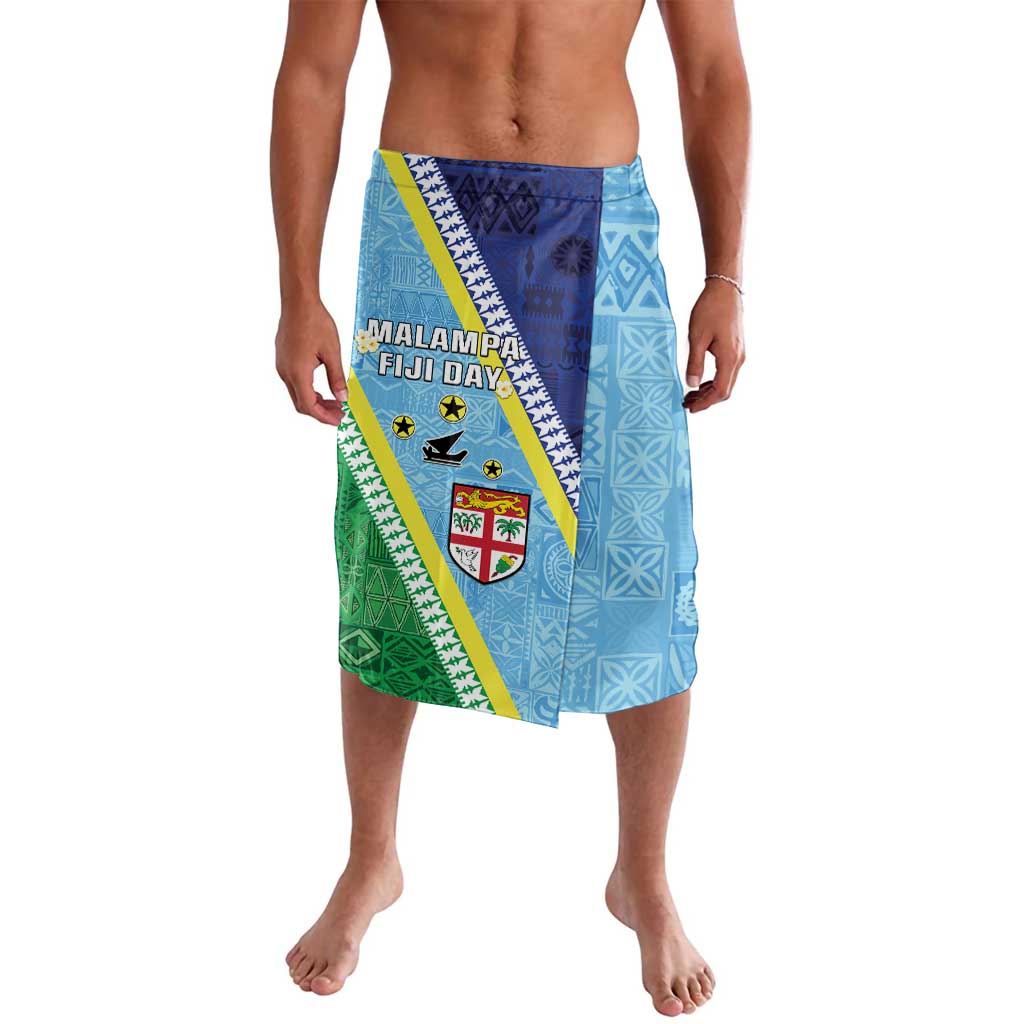 Love Malampa Fiji Day Lavalava Together We Grow LT05 Blue - Polynesian Pride