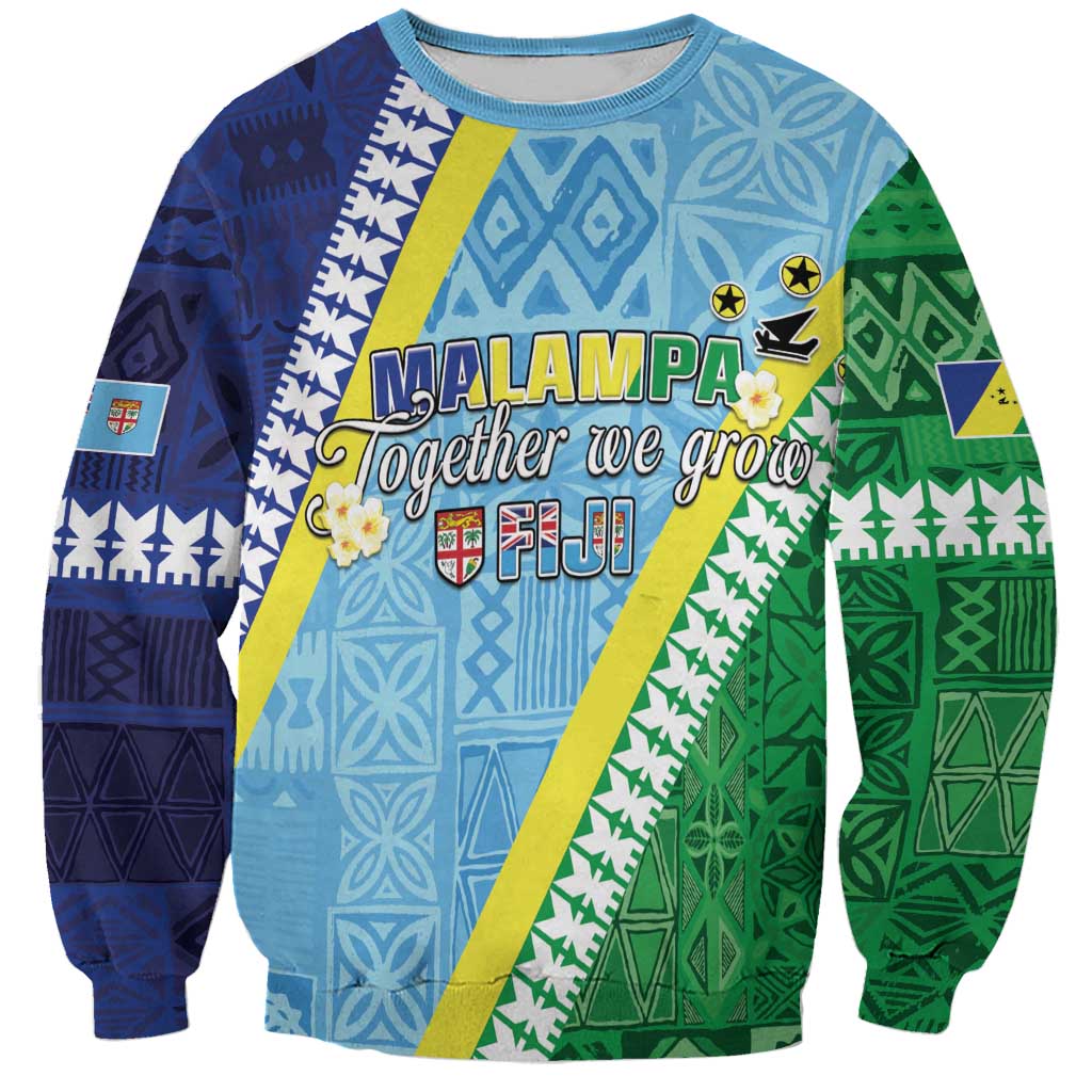 Love Malampa Fiji Day Sweatshirt Together We Grow LT05 Unisex Blue - Polynesian Pride