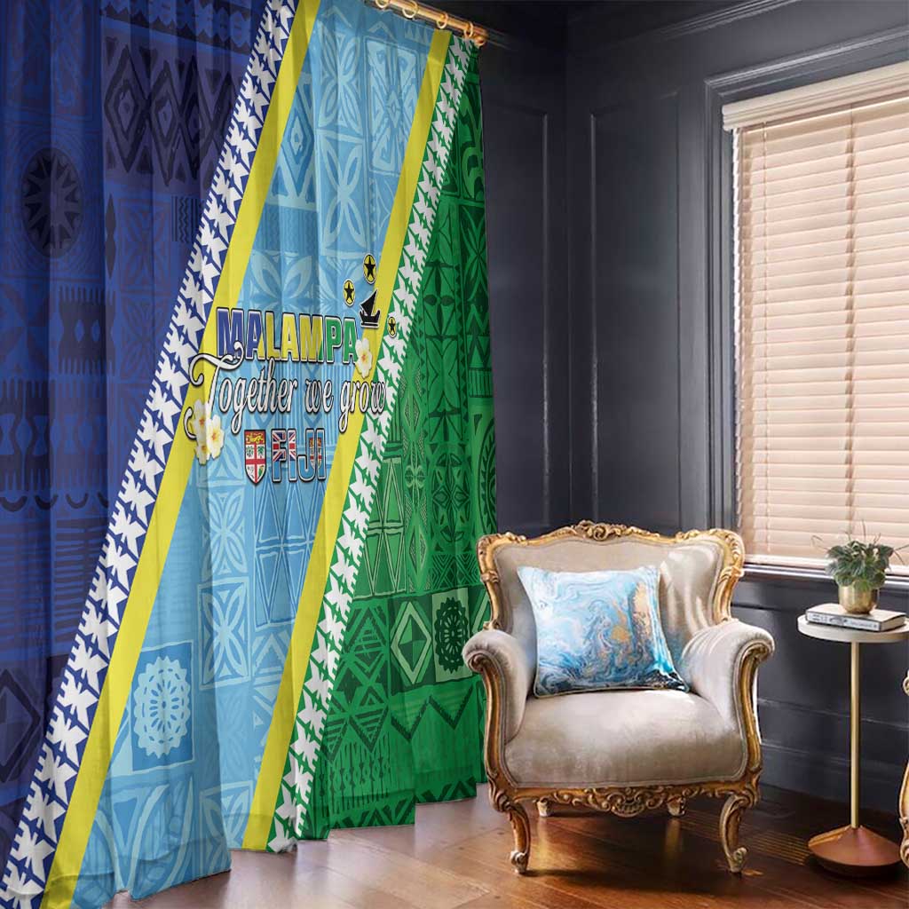 Love Malampa Fiji Day Window Curtain Together We Grow LT05 - Polynesian Pride